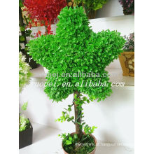 High emultion verde artificial decorativo em forma de estrela em vaso bosai